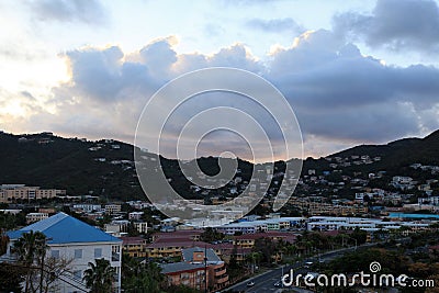 Stormy skies over St Thomas