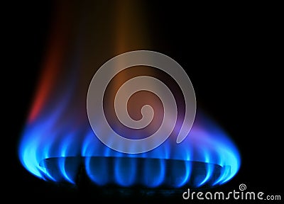 Stove gas fire flame