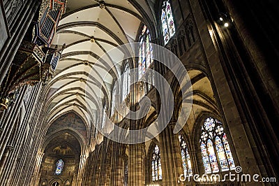 Strasbourg - The gothic cathedral, interior