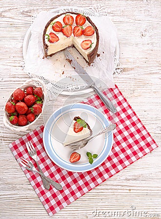 Strawberry cheese cake