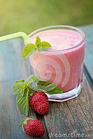 Strawberry fruit drink