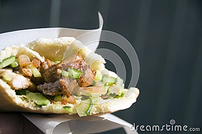 Street food pita sandwich Jerusalem Israel