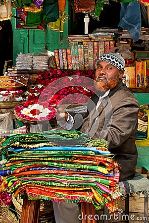 Street market in India