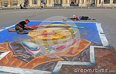 Street painter in Paris
