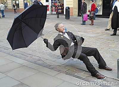 Balancing Street Performer