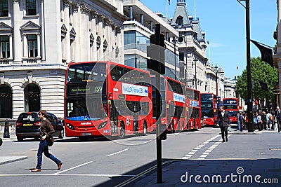 Street Scene In The City Of London