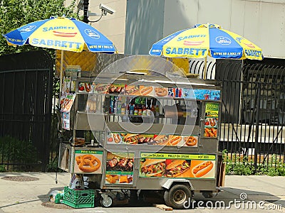 Street vendor cart in Manhattan