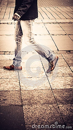 Street walker in Berlin Germany