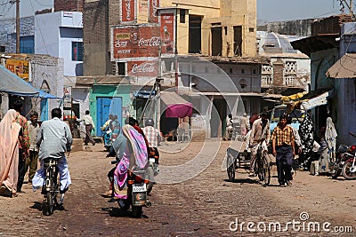 Streetlife in small indian town