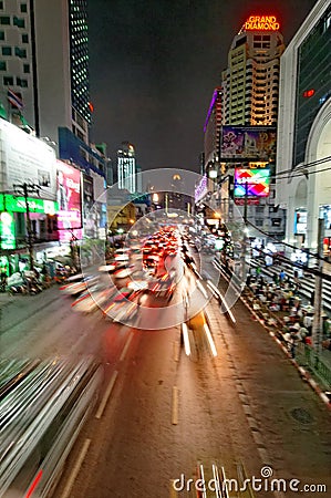 Streets of Bangkok at night