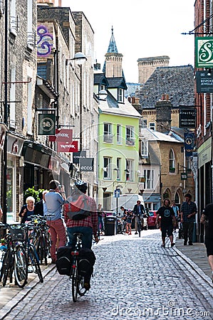 Streets of Cambridge University, Cambridge, England, UK