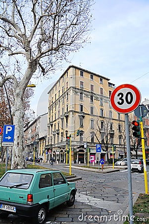Streets of Milan.