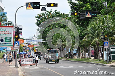 Streets of Pattaya in Thailand