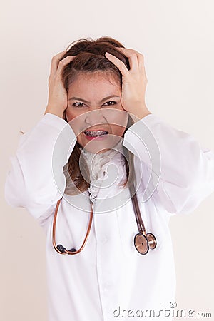 Stressed Doctor