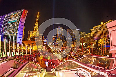 The strip and Paris Las Vegas hotel