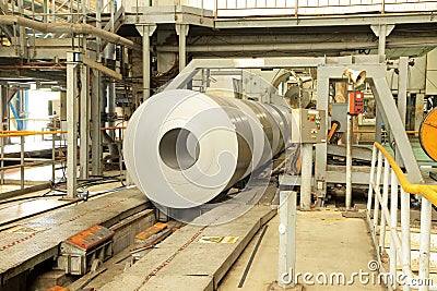 Strip steel production workshop