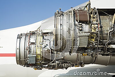 Stripping airplane engine