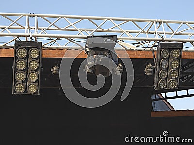 Structures of stage illumination lights equipment