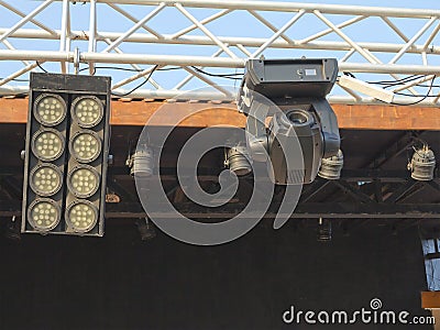 Structures of stage illumination lights equipment