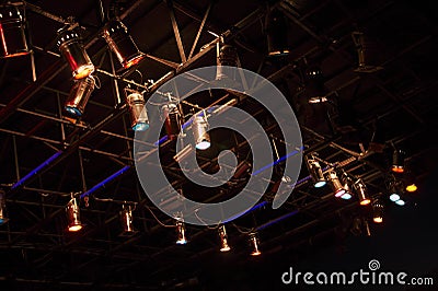 Structures of stage lights equipment