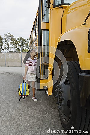 Student Boarding School Bus
