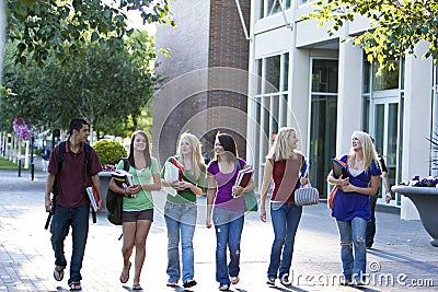 Students Carrying Books