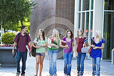 Students Carrying Books