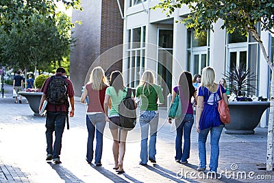 Students Carrying Books