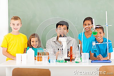 Students teacher science