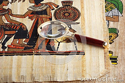 Studying of the Egyptian papyrus