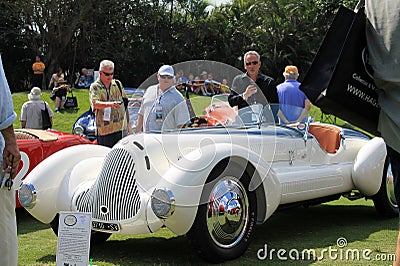 Stylish classic 1930s italian sporst car