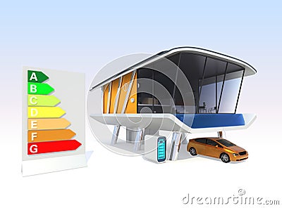 Stylish smart house concept