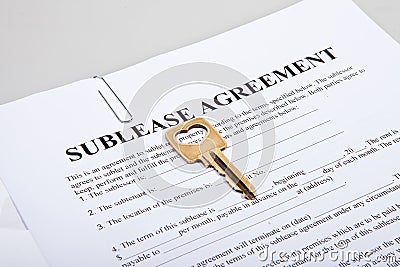 Sublease agreement with golden key