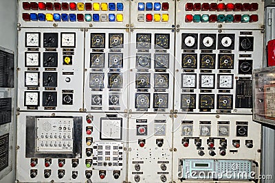 Submarine control panel