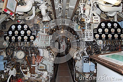 Submarine engine room