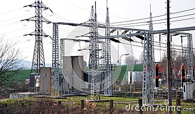 Substation transformer and high voltage