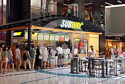 Subway fast food in China