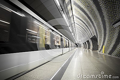 Subway station interior