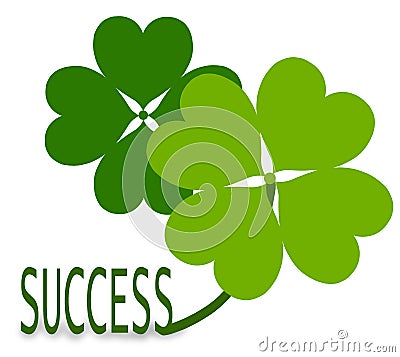 shamrocks and the success word on white background mr no pr no 2 812 2 shamrocks and the success word on white background mr no pr no 2 812 2
