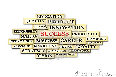 Success tag cloud