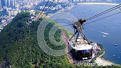 Sugarloaf Mountain Cable Car Rio De Janeiro Brazil