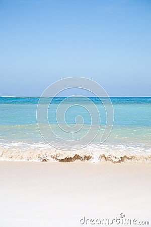 Summer beach background with clean sand