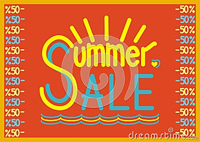 Summer sale poster