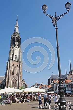 Sun Bath in front of the Old Church