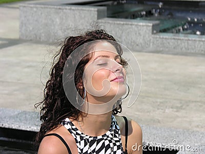 Sun exposure, girl