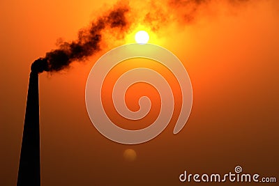 The sun, the moon and pollution