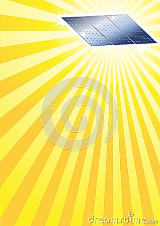 Solar Panel Sun Rays