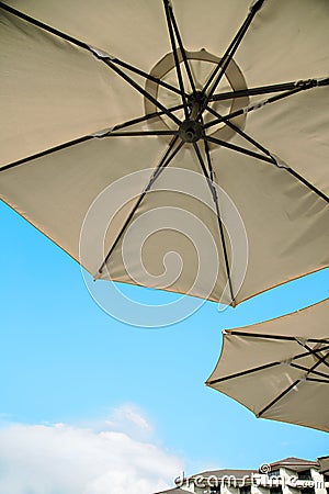 Sun umbrella in the resorts