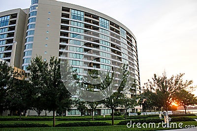 Sunrise at Bay Lakes Towers, Orlando, Florida.