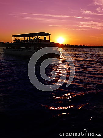 Sunset cruise over Zambezi
